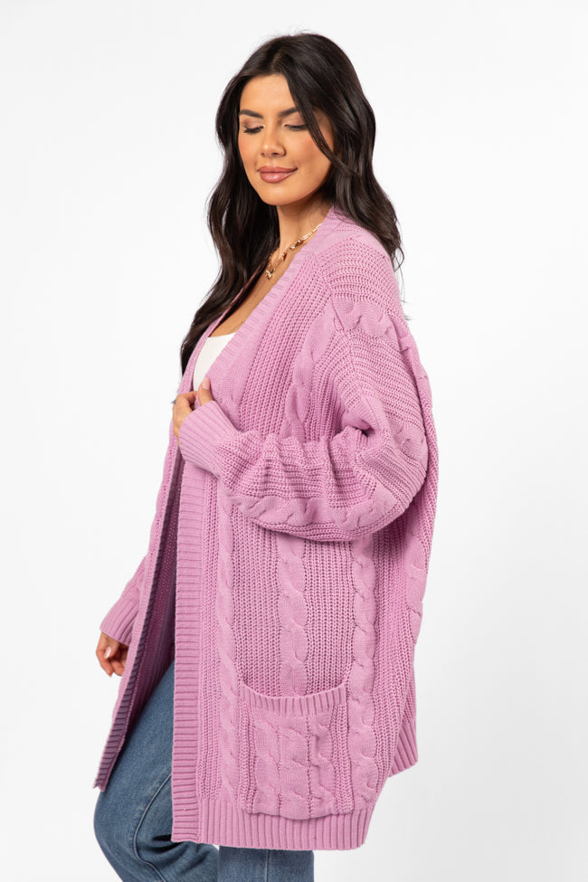 Won't Change My Heart Orchid Cardigan FINAL SALE-Sunny Prom