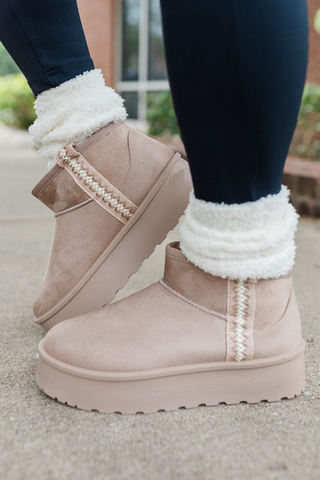 Hattie Taupe Booties FINAL SALE-Sunny Prom
