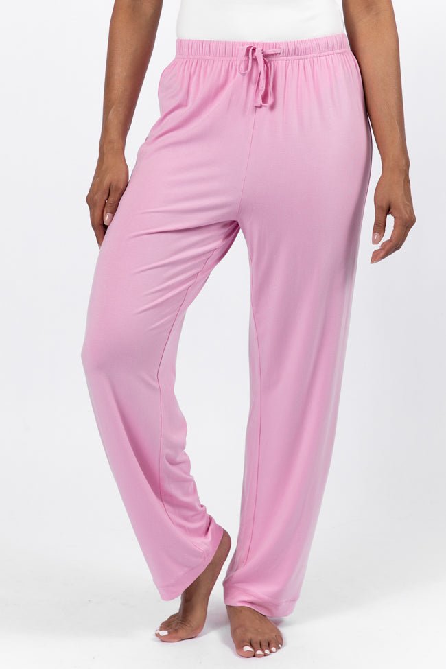 Good To Get Away Pink Bamboo Pajama Set FINAL SALE-Sunny Prom