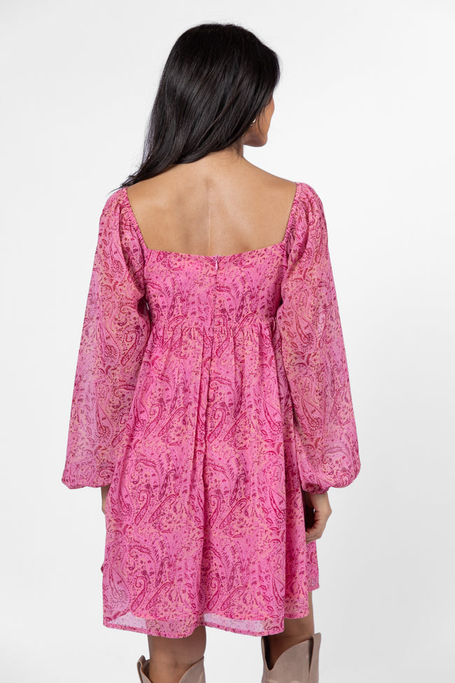 What's Next Pink Sweetheart Neckline Mini Dress FINAL SALE-Sunny Prom