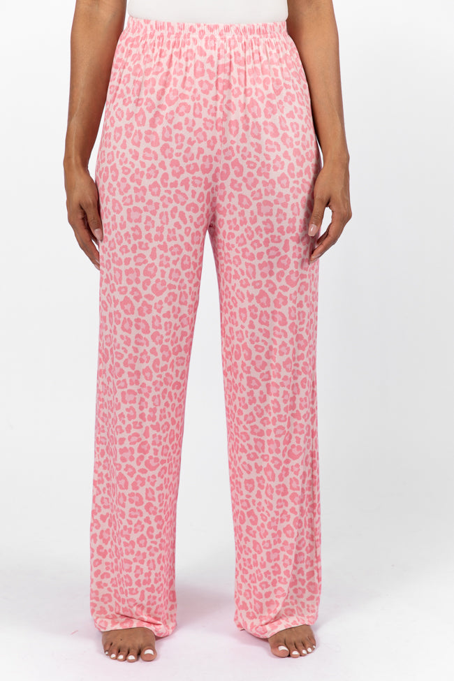 Sweet Dreams Pink Leopard Pajama Pants FINAL SALE-Sunny Prom
