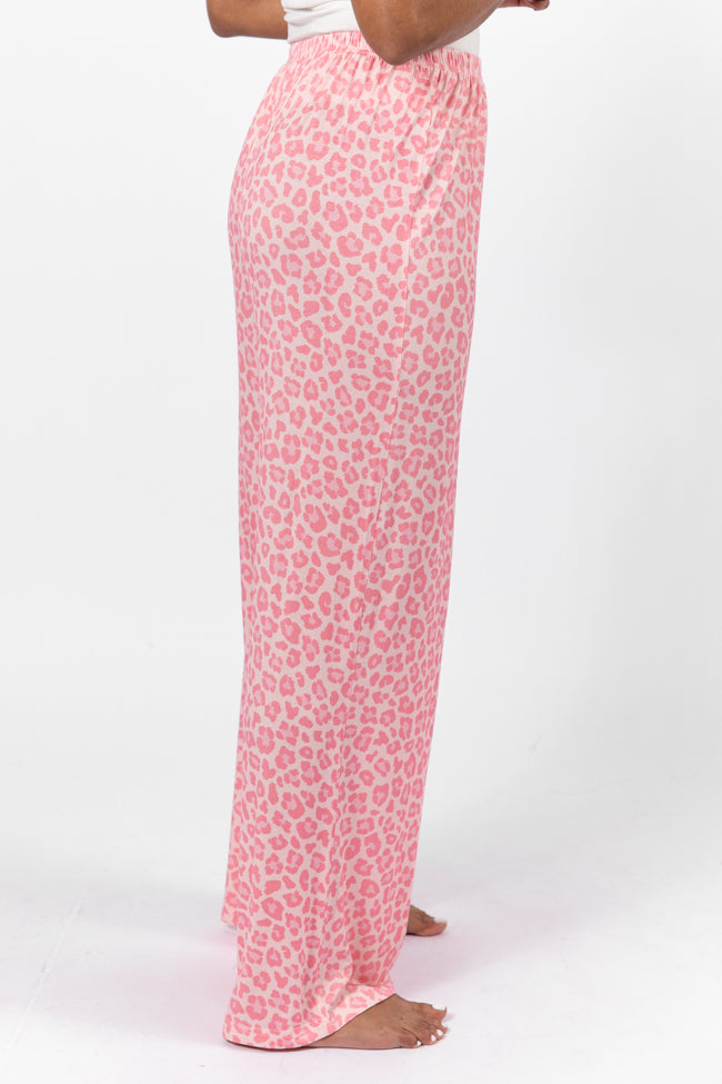Sweet Dreams Pink Leopard Pajama Pants FINAL SALE-Sunny Prom