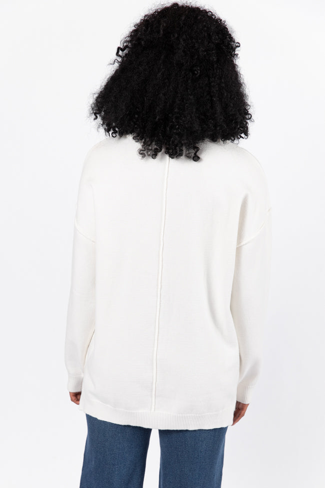 In My Heart Ivory and Red Cable Knit Heart Sweater FINAL SALE-Sunny Prom