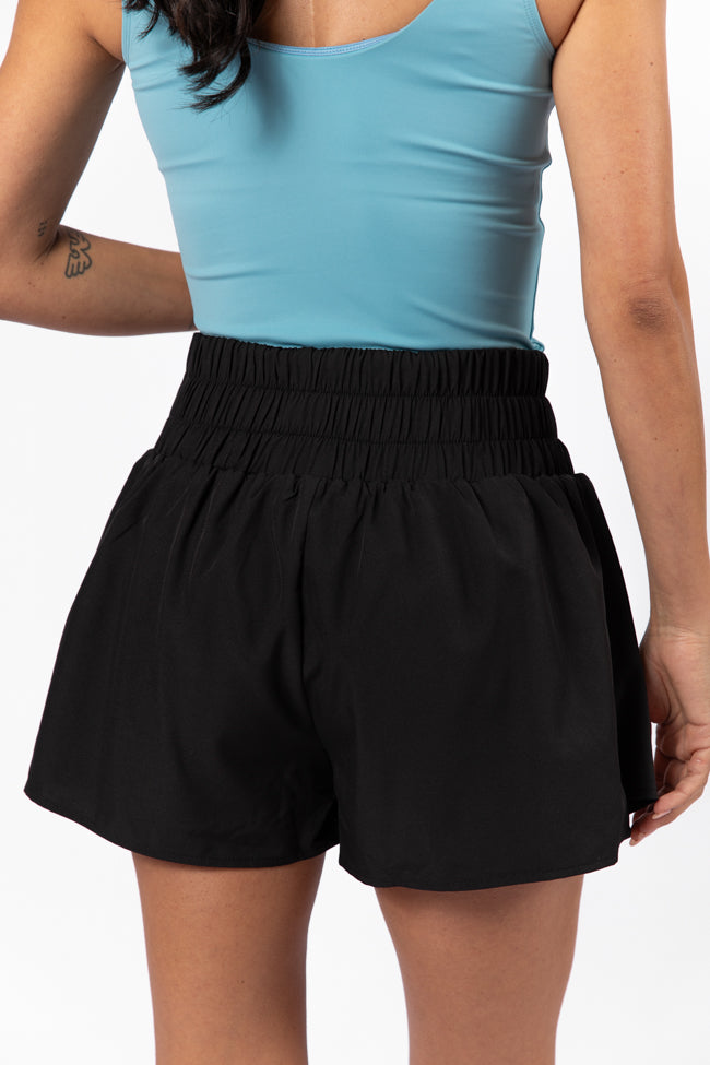 Fast Track Black Active Skort FINAL SALE-Sunny Prom