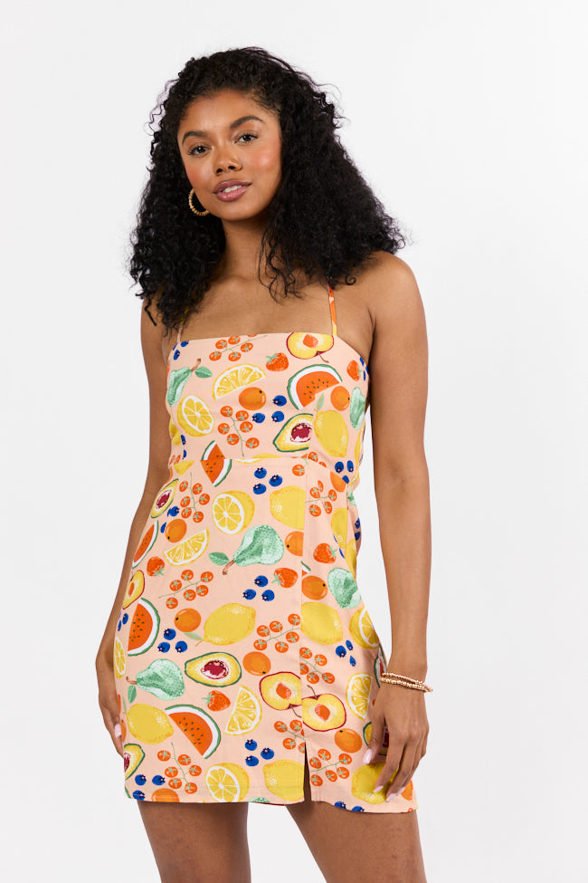 Undeniable Growth Multi Icon Print Mini Dress FINAL SALE-Sunny Prom