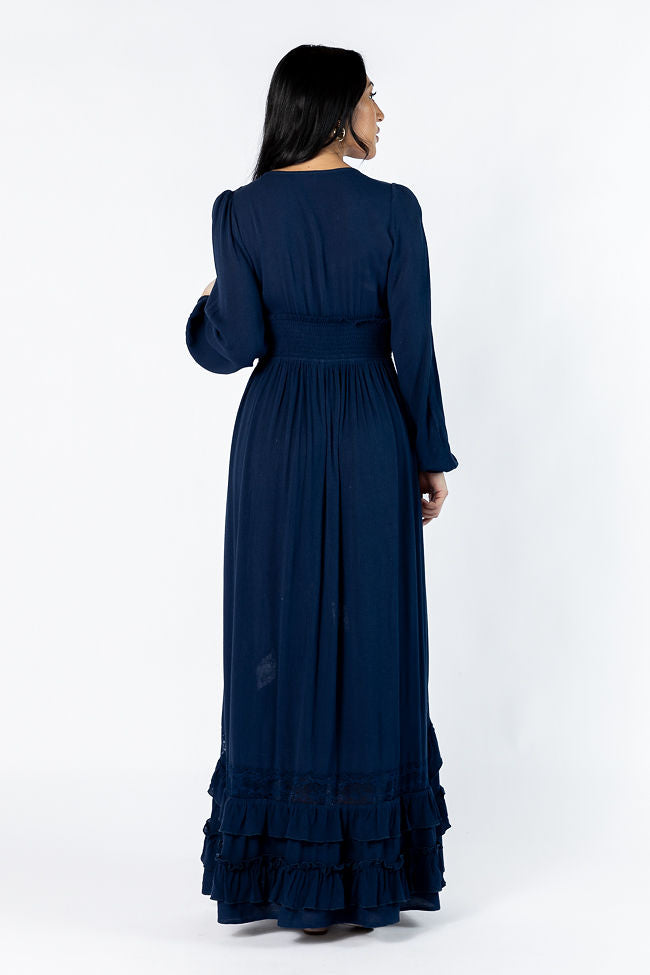 Lucky To Have You Navy Maxi Dress SALE-Sunny Prom