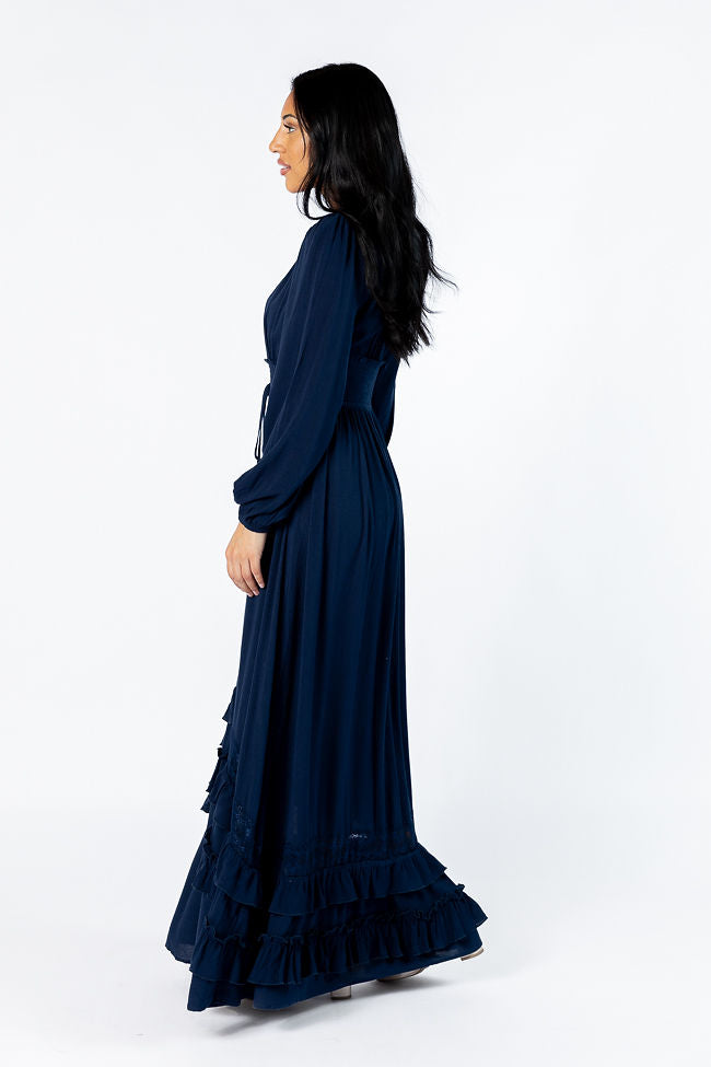 Lucky To Have You Navy Maxi Dress SALE-Sunny Prom