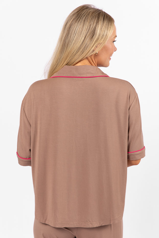 Good To Get Away Brown Pajama Set FINAL SALE-Sunny Prom