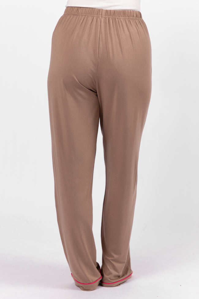 Good To Get Away Brown Pajama Set FINAL SALE-Sunny Prom