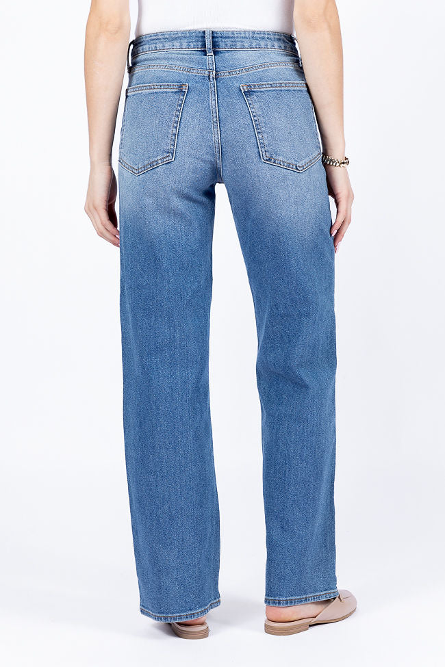 Cosette Medium Wash Relaxed Jeans-Sunny Prom