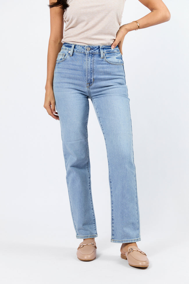 Eden Light Wash Straight Leg Jean SALE-Sunny Prom