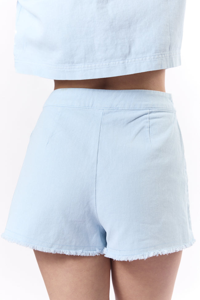 New Ways Ice Blue Wrap Skort SALE-Sunny Prom