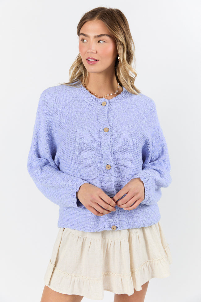 Afternoon Bliss Blue Light Weight Cardigan FINAL SALE-Sunny Prom
