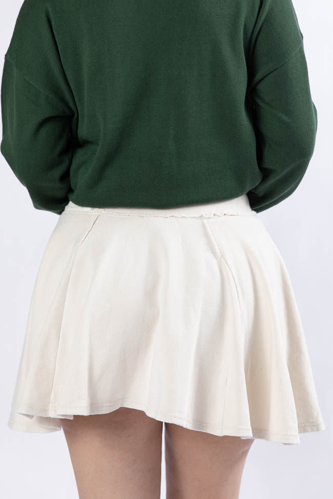 Where To Next Cream Knit Skort SALE-Sunny Prom