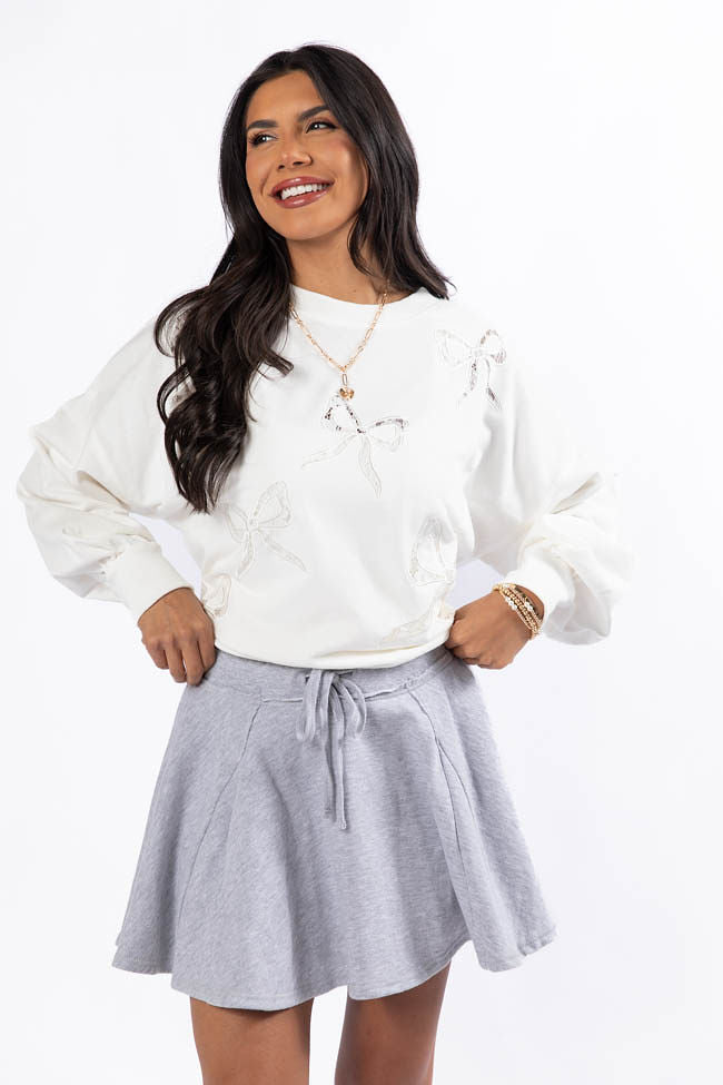 Where To Next Grey Knit Skort SALE-Sunny Prom