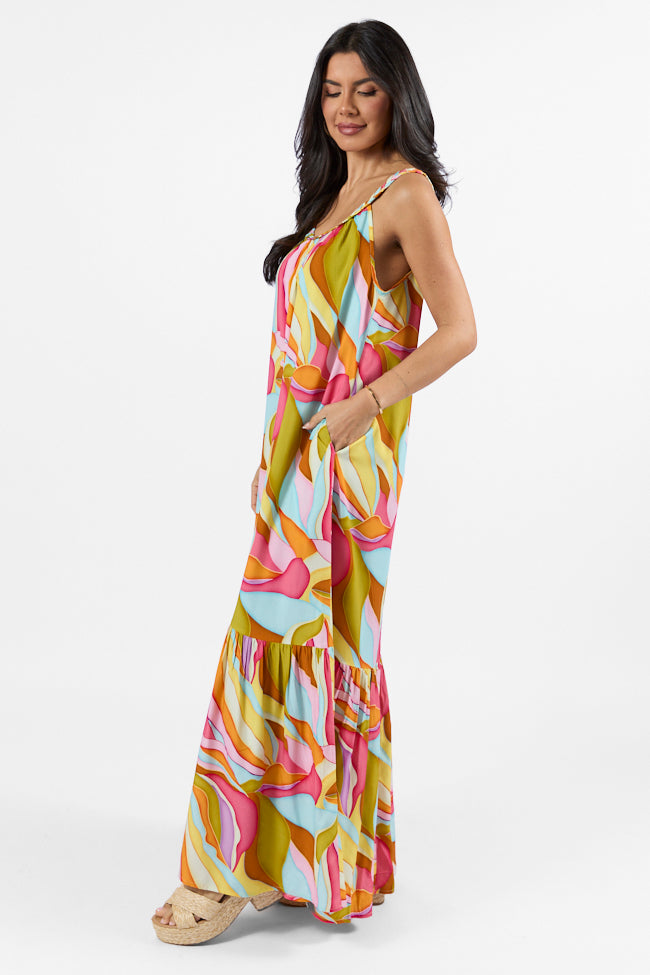 Painting The Sky Multi Print Maxi Dress FINAL SALE-Sunny Prom