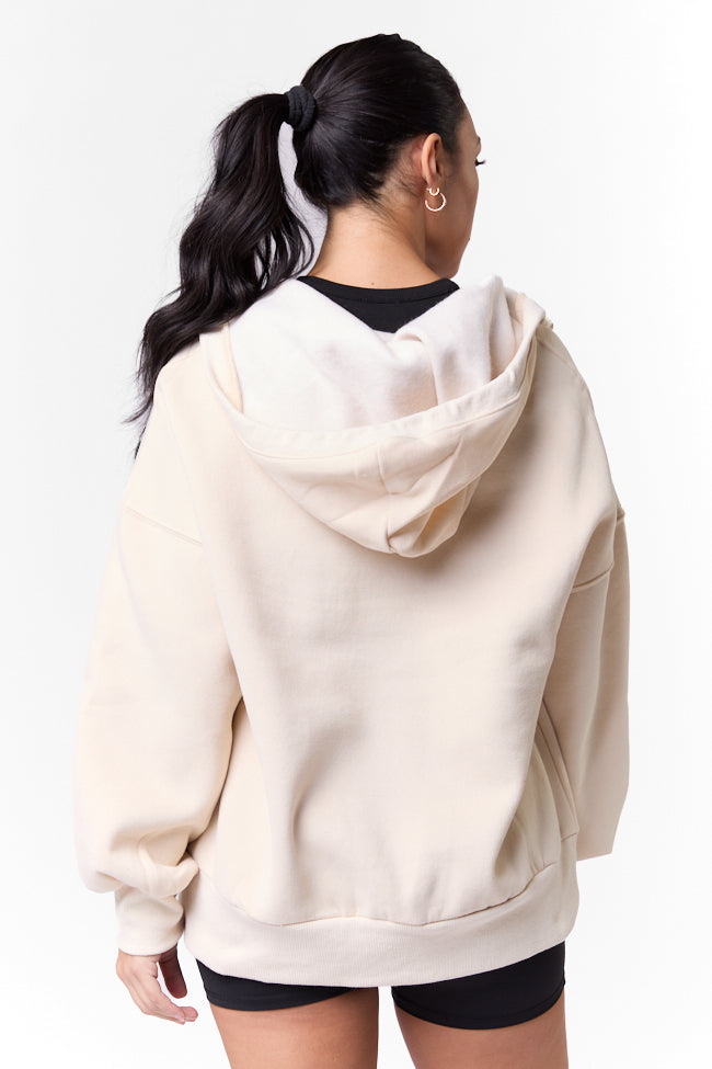 Stop and Go Stone Oversized Hooded Pullover FINAL SALE-Sunny Prom