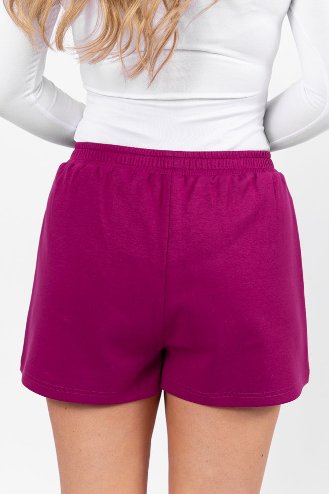 Let's Just Stay Shorts Plum FINAL SALE-Sunny Prom