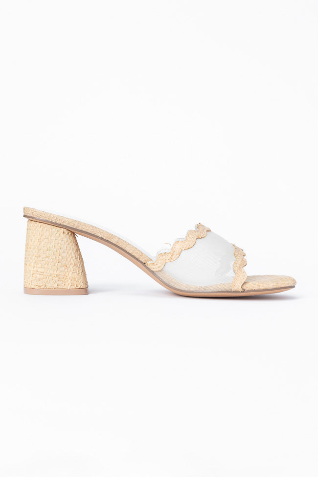 Mia Mesh Scalloped Heels FINAL SALE-Sunny Prom