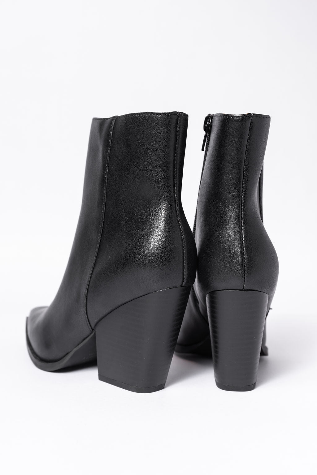 Ellison Black Pointed Toe Booties SALE-Sunny Prom