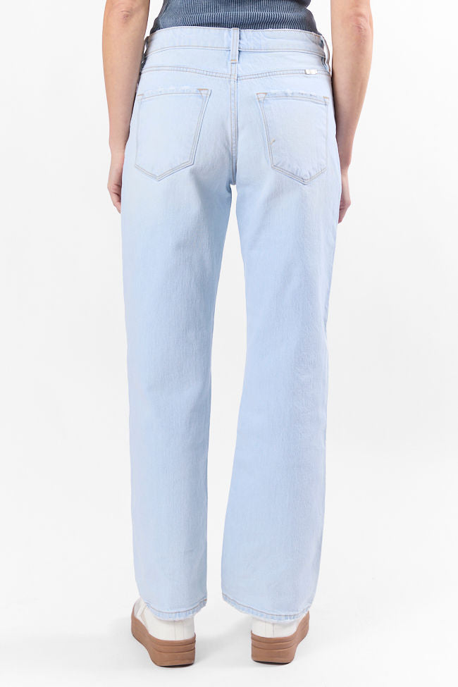 Taylor Light Wash Mid Rise Baggy Jeans FINAL SALE-Sunny Prom