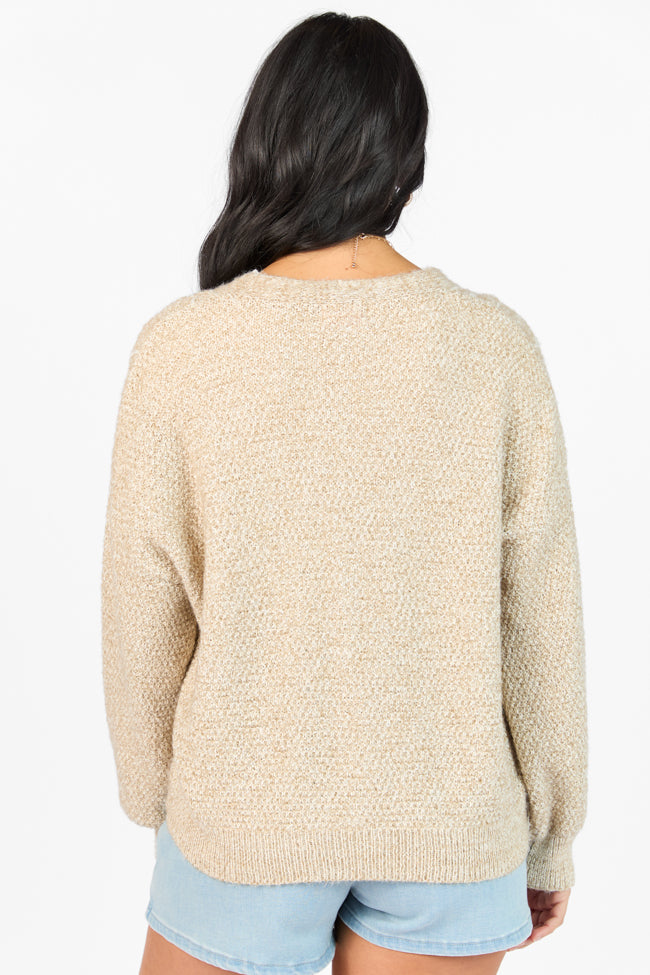 Countryside Charm Taupe Floral Embroidered Cardigan FINAL SALE-Sunny Prom