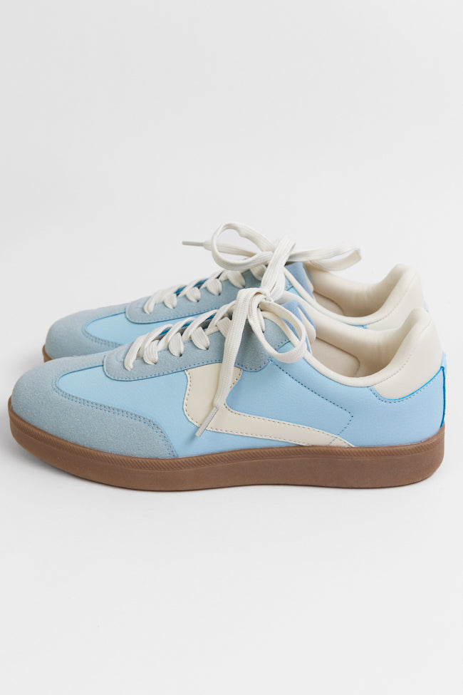 Tiffany Light Blue Swirl Sneakers-Sunny Prom