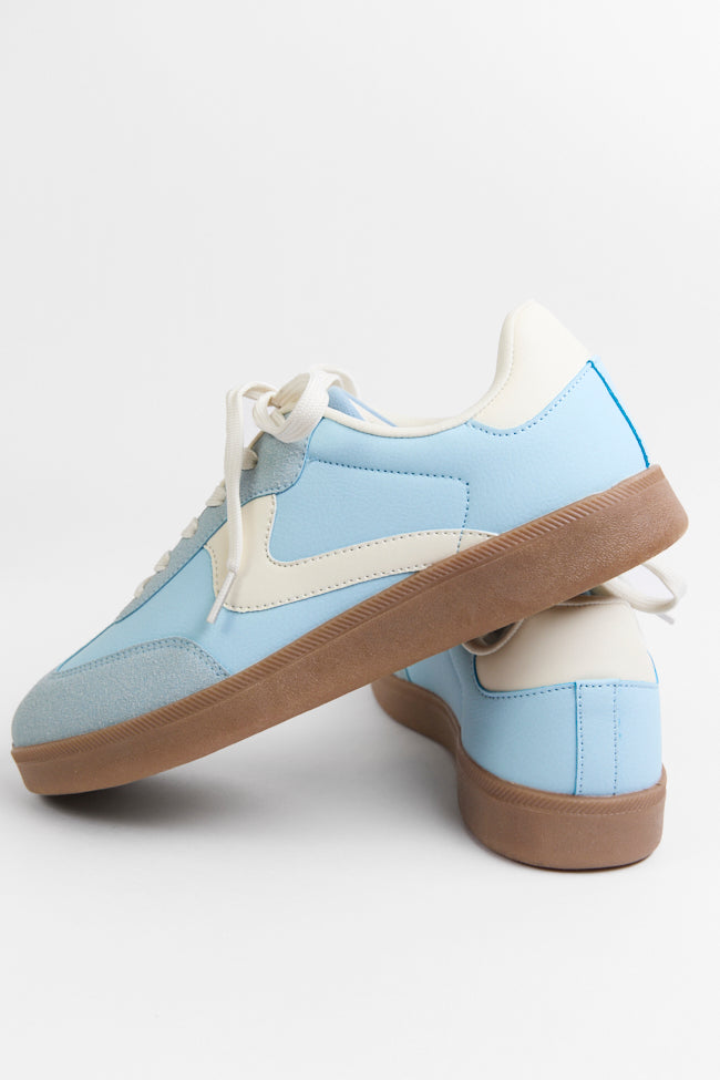 Tiffany Light Blue Swirl Sneakers-Sunny Prom
