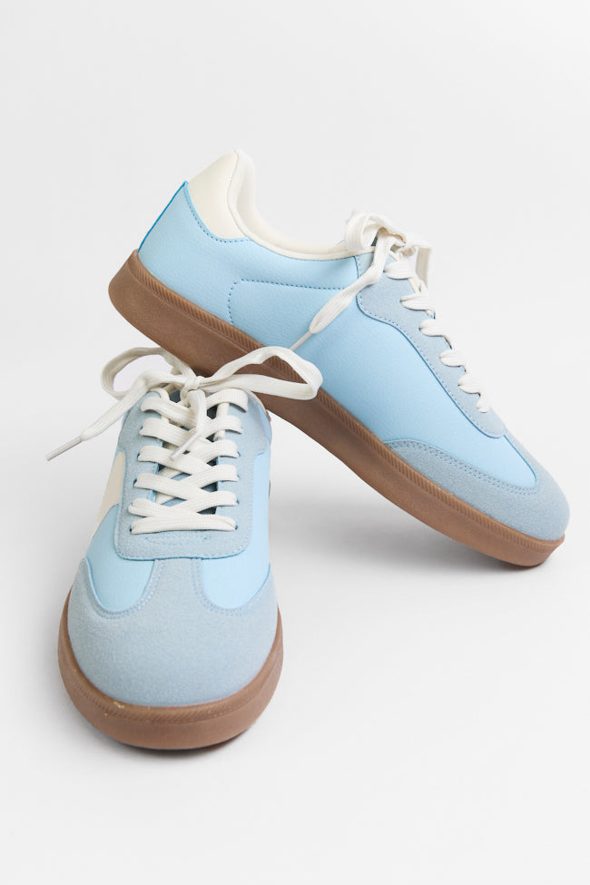 Tiffany Light Blue Swirl Sneakers-Sunny Prom