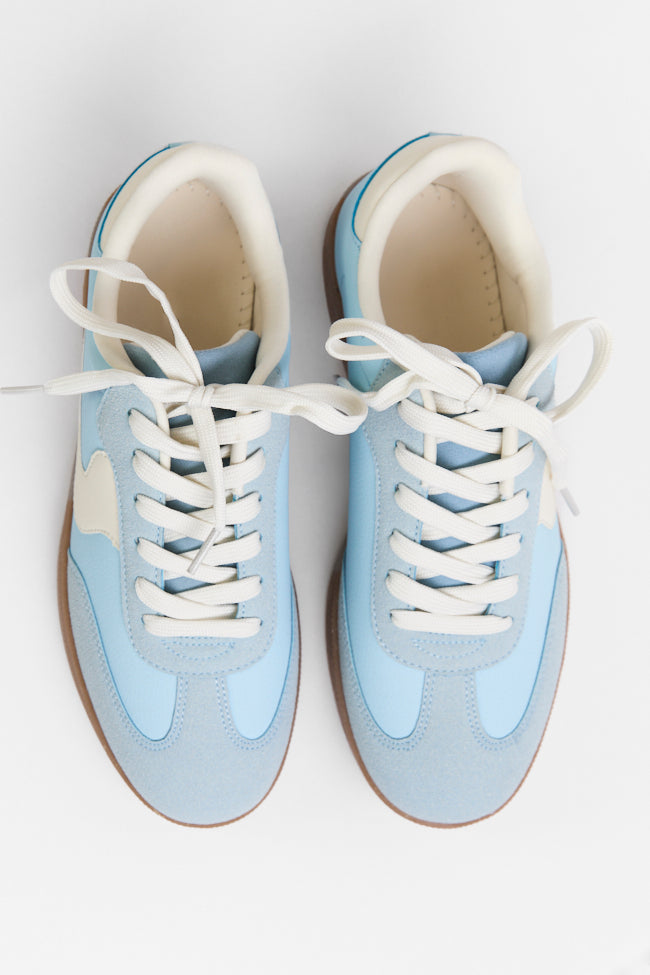 Tiffany Light Blue Swirl Sneakers-Sunny Prom