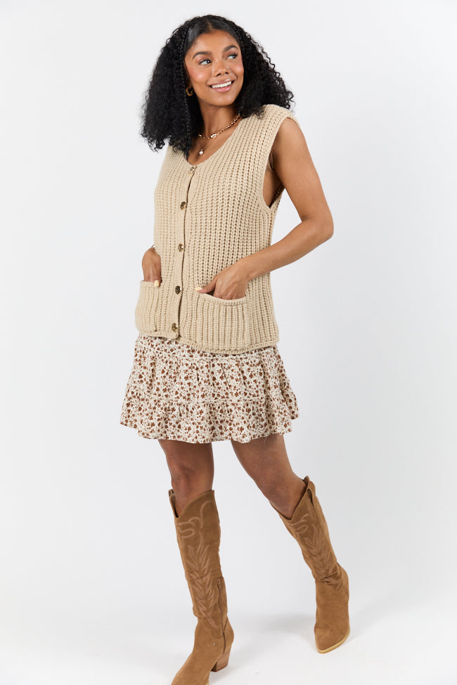 Life In A Flash Oversized Sweater Vest FINAL SALE-Sunny Prom