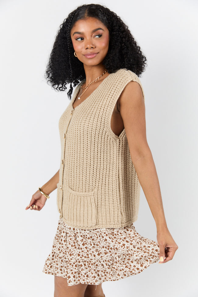 Life In A Flash Oversized Sweater Vest FINAL SALE-Sunny Prom