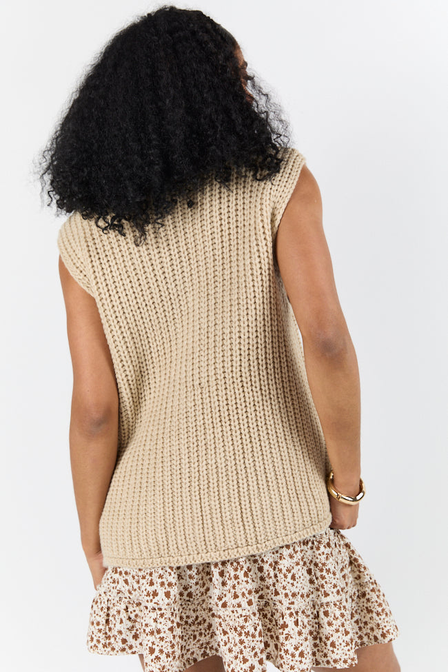 Life In A Flash Oversized Sweater Vest FINAL SALE-Sunny Prom