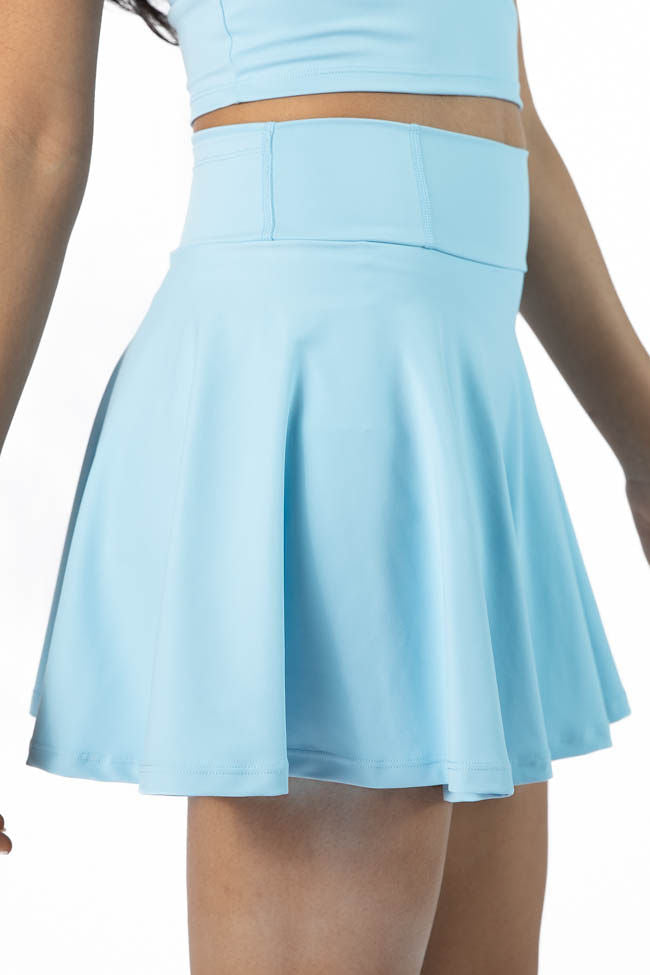 Head Start Light Blue Pleated Active Skort SALE-Sunny Prom