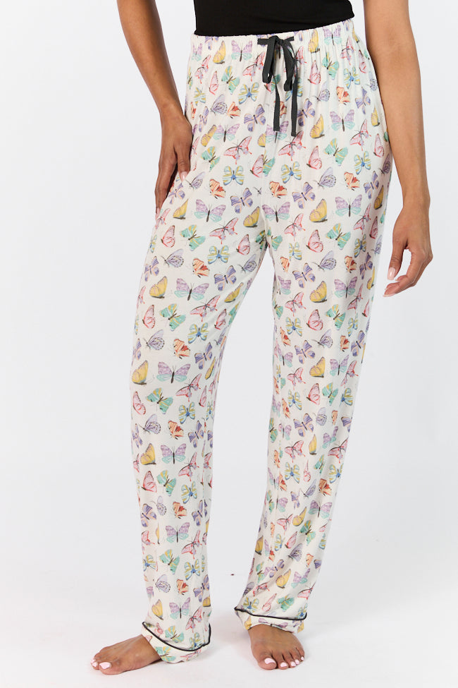Good To Get Away Butterfly Pajama Pants FINAL SALE-Sunny Prom