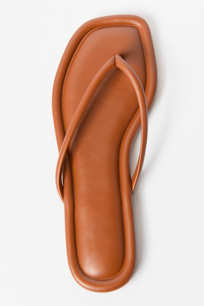 Sandy Brown Flip Flops FINAL SALE-Sunny Prom