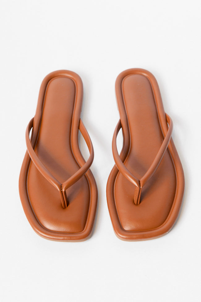 Sandy Brown Flip Flops FINAL SALE-Sunny Prom