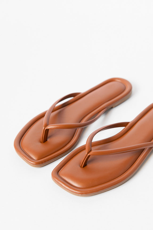 Sandy Brown Flip Flops FINAL SALE-Sunny Prom