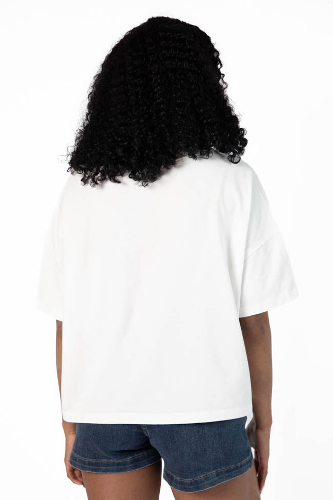 Perfect Staple Ivory Soft Knit Pocket Tee-Sunny Prom
