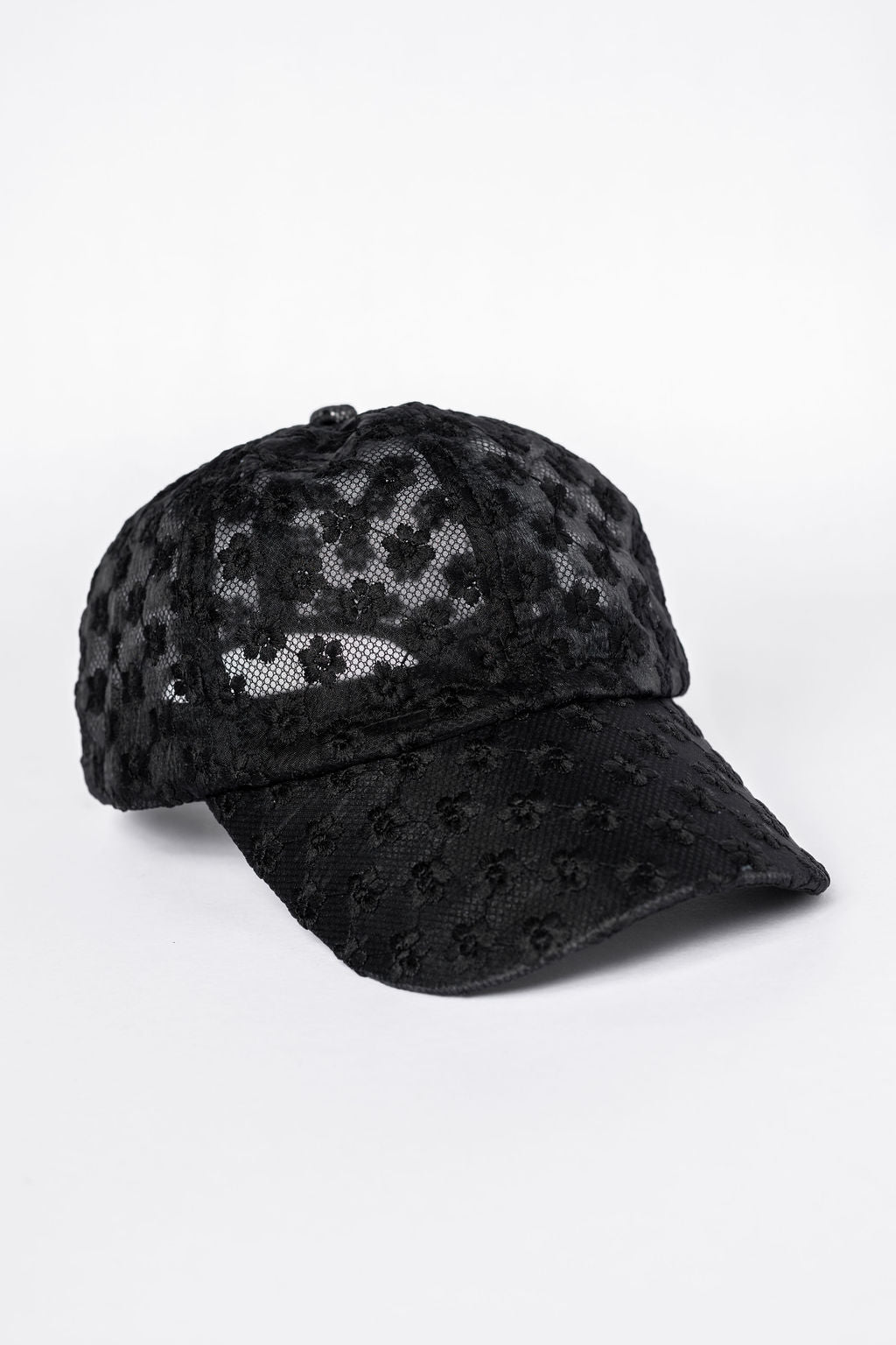 Black Eyelet Hat SALE-Sunny Prom
