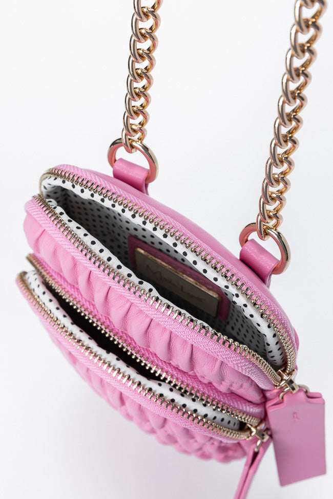 Pink Ruched Crossbody Purse SALE-Sunny Prom