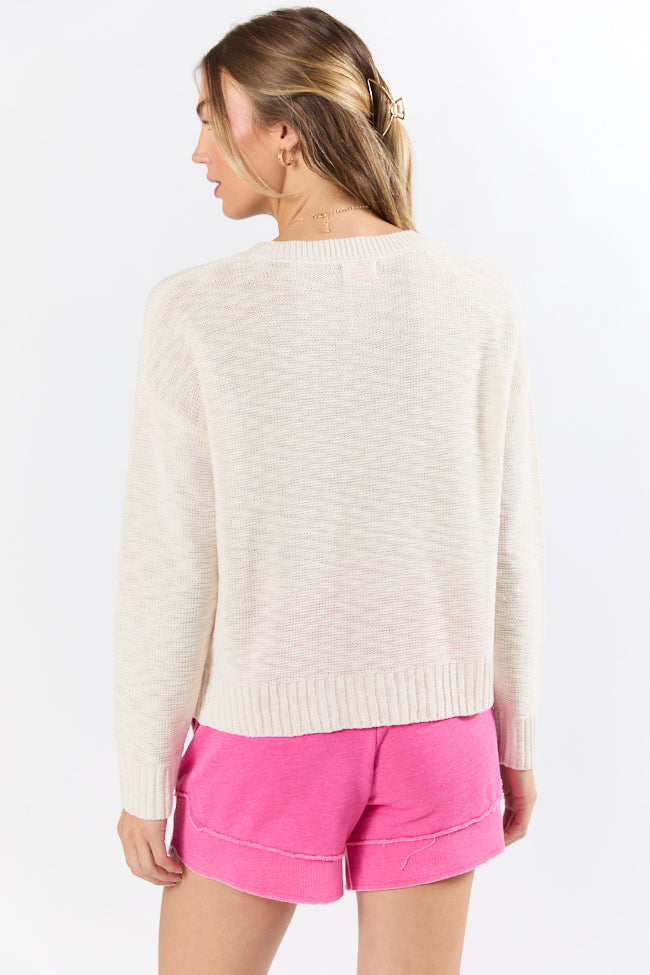 Lost In Paradise Multi Color Paradise Light Weight Sweater FINAL SALE-Sunny Prom