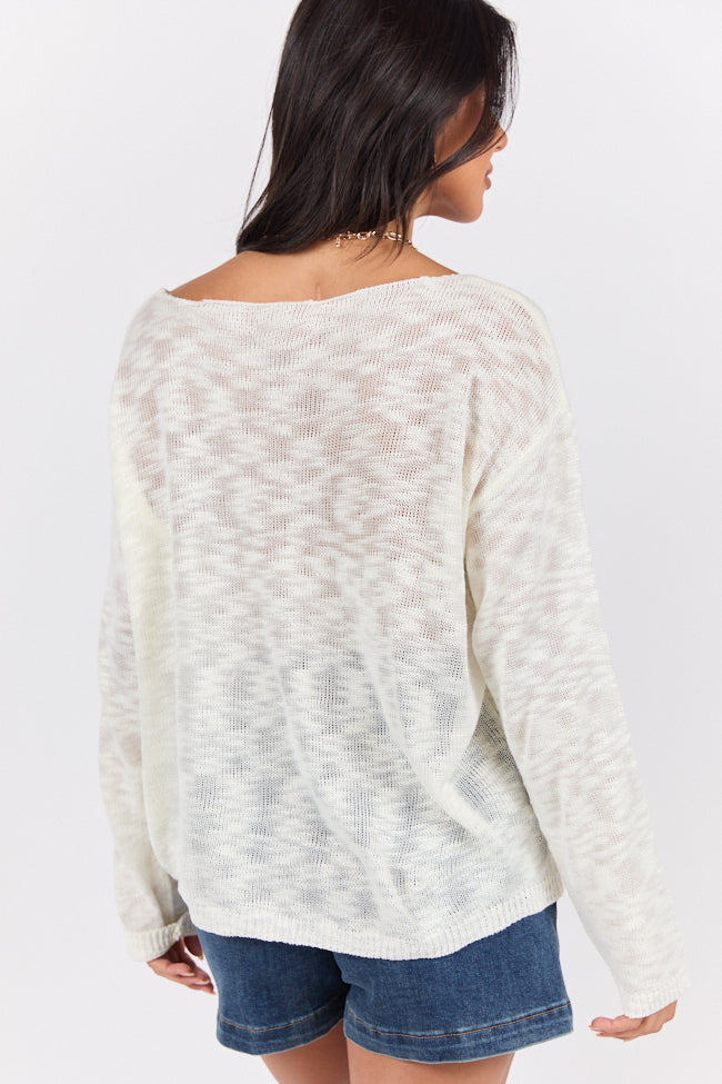 Sunset Key Ivory Sweater FINAL SALE-Sunny Prom