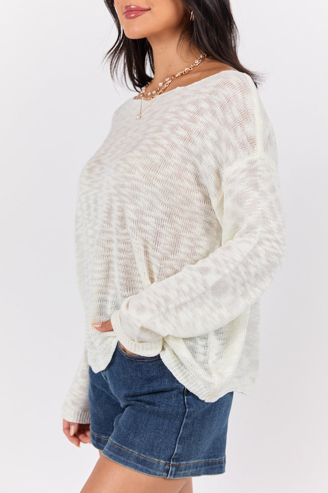 Sunset Key Ivory Sweater FINAL SALE-Sunny Prom