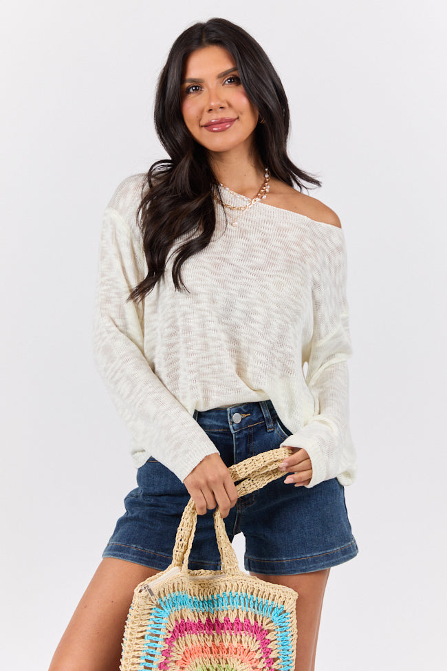 Sunset Key Ivory Sweater FINAL SALE-Sunny Prom
