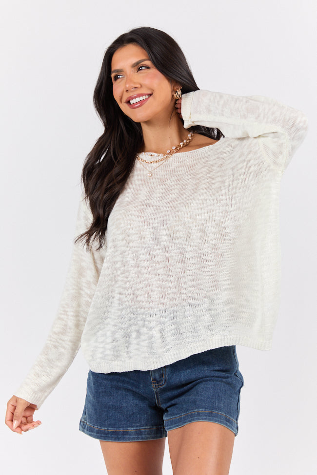 Sunset Key Ivory Sweater FINAL SALE-Sunny Prom