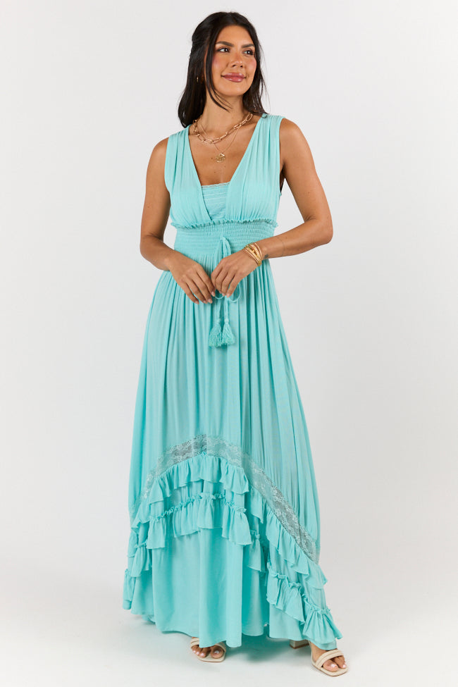 Lucky To Have You Light Blue Sleeveless Maxi Dress SALE-Sunny Prom
