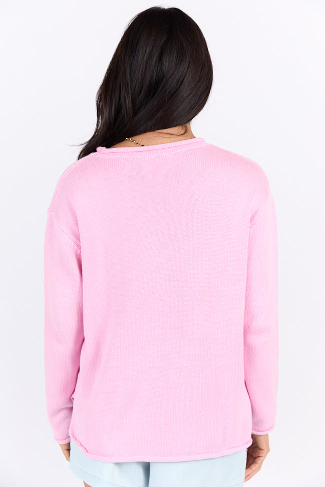 Hand Me A Margarita Pink Sweater SALE-Sunny Prom