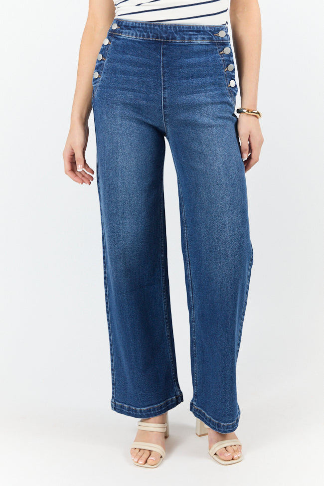 Sailor Medium Wash Wide Leg Jeans SALE-Sunny Prom