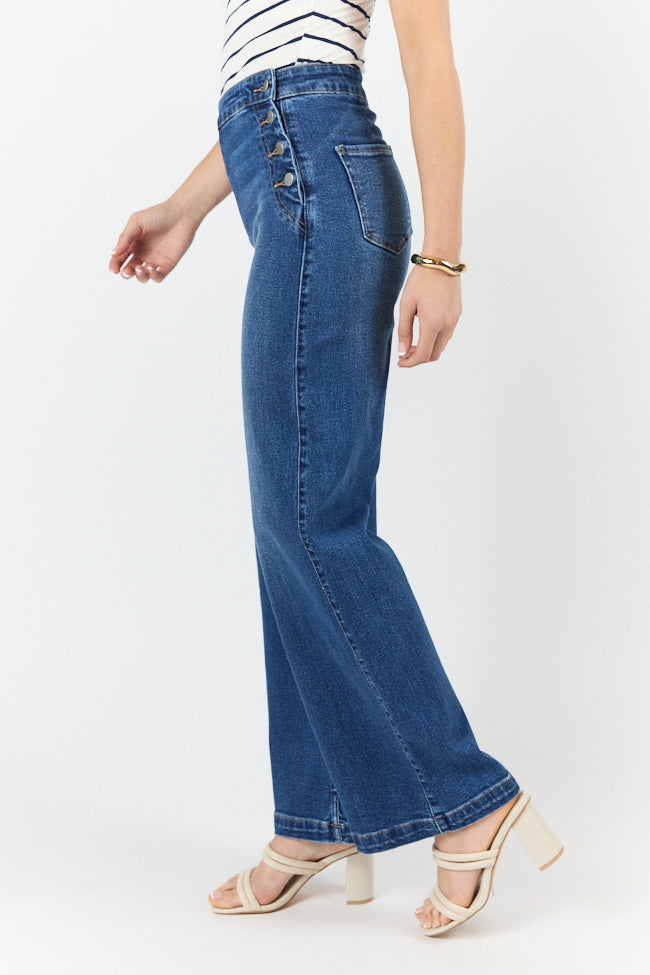Sailor Medium Wash Wide Leg Jeans SALE-Sunny Prom